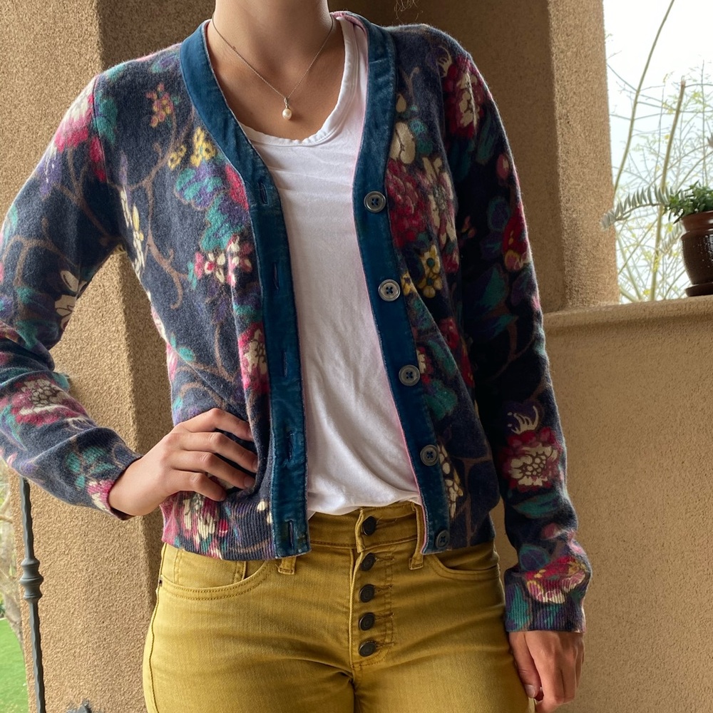 Boden Floral Cardigan